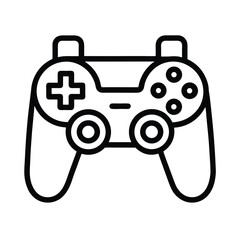 Game Controller Outline Vector Illustration