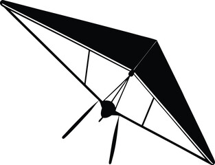 hang glider on white background.eps