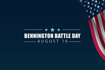 Bennington Battle Day Layout with Stars on Dark Blue Background