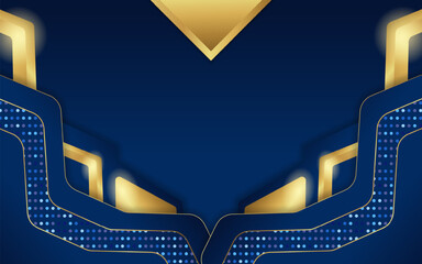 Gradient geometric wallpaper with different shapes