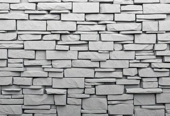 Obraz premium Abstract grey and white textured stone wall background , stone texture, pattern