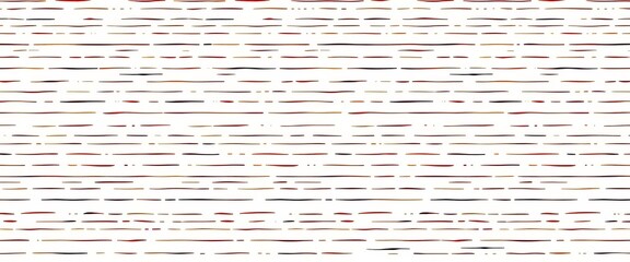 Abstract seamless pattern of thin horizontal dashed lines on white background, graphic, pattern