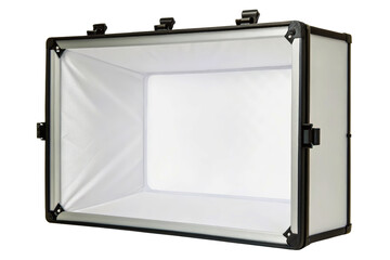 Rectangular softbox light for photography and video studio lighting isolated with transparent background