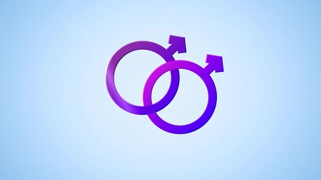 Segments appearing at center forming rotating rings and arrowheads, visualizing male symbols - Powered by Adobe