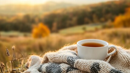 Cozy Autumn Tea Moment