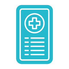 Fototapeta premium Health app Icon