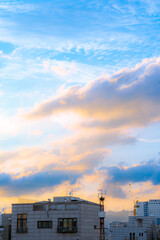 여름의 구름과 하늘