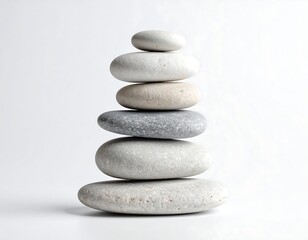 Stacked stones balance