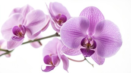 Purple orchid flowers close up