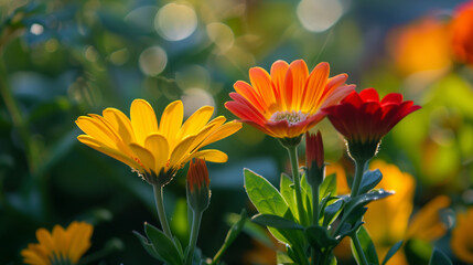 A/B testing flowers competing for algorithmic sunlight