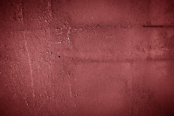 Blank red textured concrete wall background