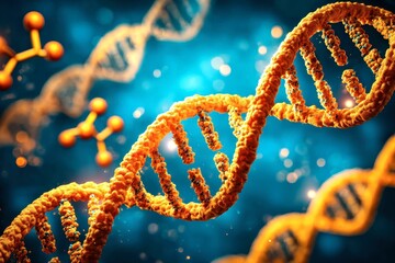 x-default 3D Render of DNA Double Helix