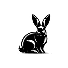 Fototapeta premium Happy Cartoon Rabbit Vector Illustration