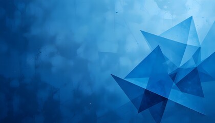 Abstract blue geometric shapes on a textured background