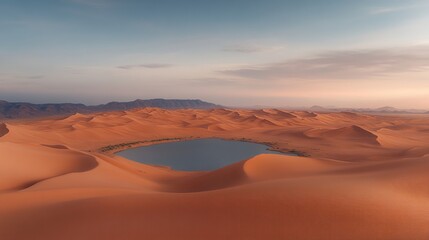 Naklejka premium Vast expanse of desert dunes