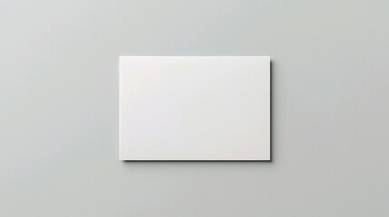 Fototapeta premium Minimalist Blank Postcard on Gray Background