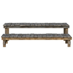 Fototapeta premium Tiered table stairs wood