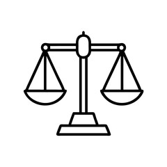 Scales of justice icon symbolizing governance in ESG principles  