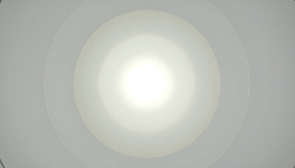 Hypnotic White Circles Radiating from a Central Glowing Light Source