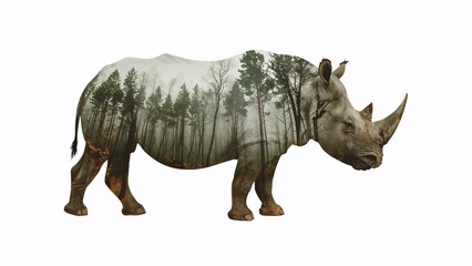 Obraz premium Image about world rhino day