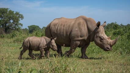 Obraz premium Image about world rhino day