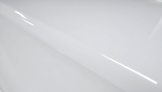 Luminous Reflection on a Sleek, Curved, High-Gloss White Surface - Powered by Adobe
