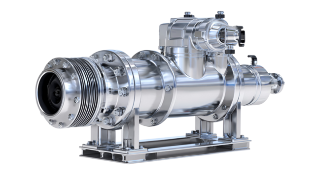 Chrome industrial pump powerful machine technology engineering