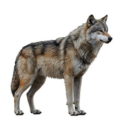 wolf isolated on white