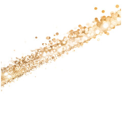 sparkling light on transparent background
