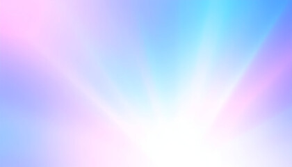Radiant Pastel Dawn with Ethereal Pink and Blue Light Rays