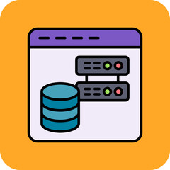 Fototapeta premium Web storage Icon