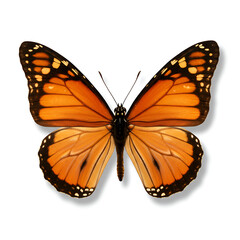 butterfly on white background