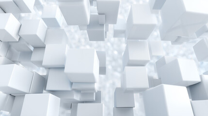 Obraz premium 抽象的なキューブの3Dイラスト