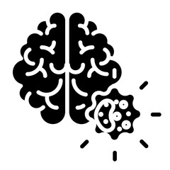 Brain cancer icon