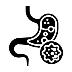 Stomach cancer icon
