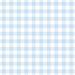 Seamless plaid pattern with light blue and white hues, creating a classic and versatile design element