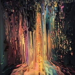 a symetrical picture of modern art