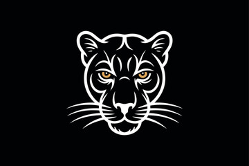 Leopard head logo symbol vector Art, Icons, and Graphics for Designers