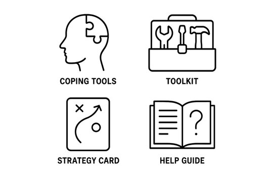 Mental health support tools: coping strategies, toolkit, strategy card, and help guide