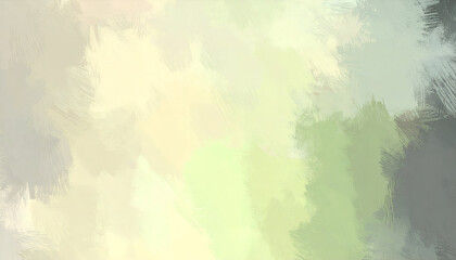 Obraz premium Textured Abstract Painting with Muted Sage, Cream, and Grey Brushstrokes