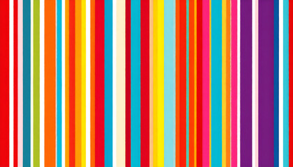 Obraz premium Vibrant Barcode of Joy: A Dynamic Pattern of Colorful Vertical Stripes