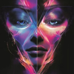 a symetrical picture of modern art