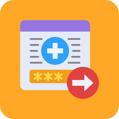 Obraz premium Log out Icon