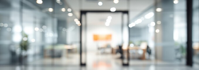 Blurred view of an office interior