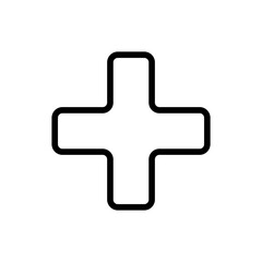 Obraz premium Plus sign icon