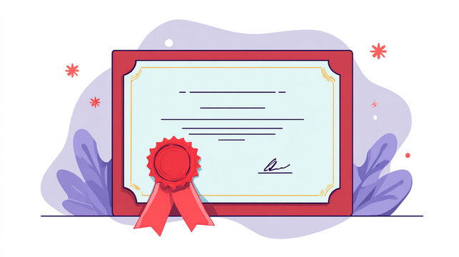 Minimalist Digital Certificate with Signature Line