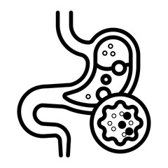 Stomach cancer icon