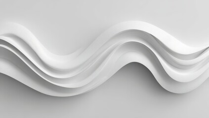 Abstract white wavy forms (3)