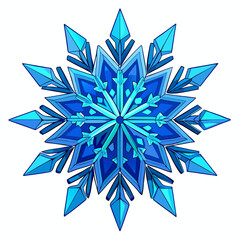 abstract snowflake vector