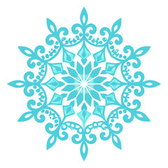 vector illustration of a snowflake